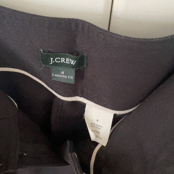 JCrew pants. Favorite Fit. Cotton linen blend. - Picture 4 of 6